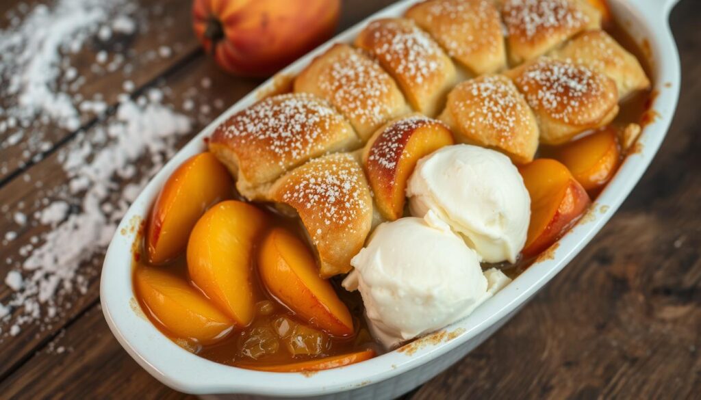 How do you keep peach cobbler from getting soggy