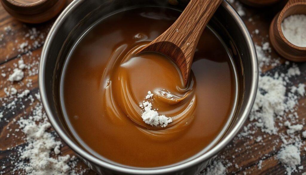 How to mix flour into gravy