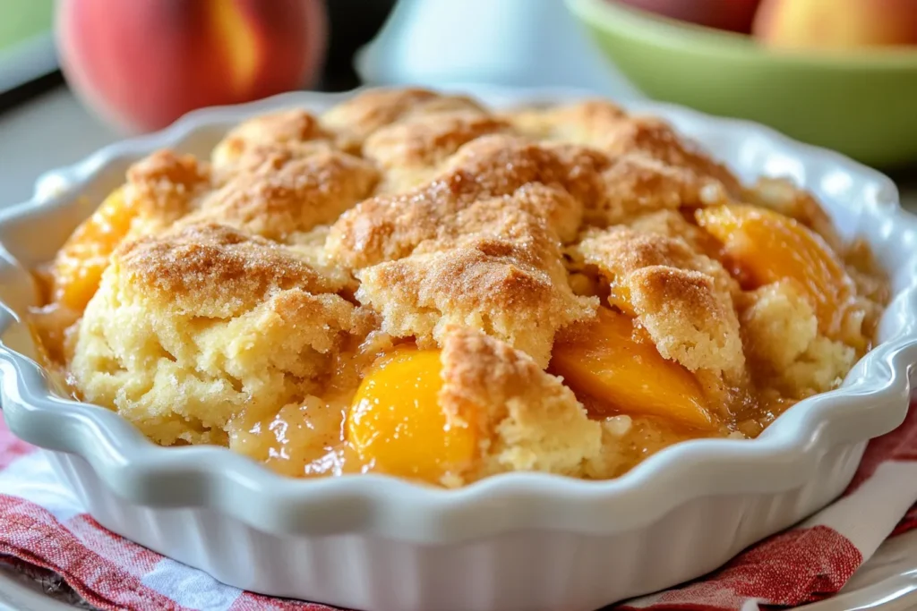 peach cobbler recipe with cake mix