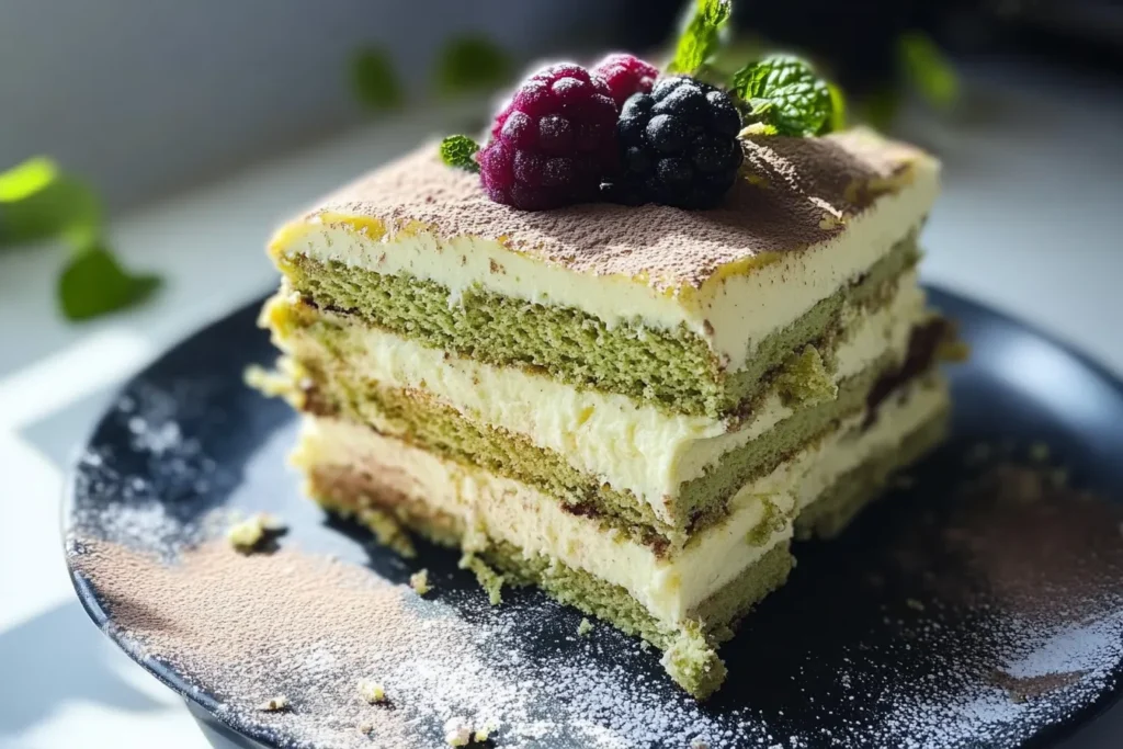 What is matcha tiramisu made of