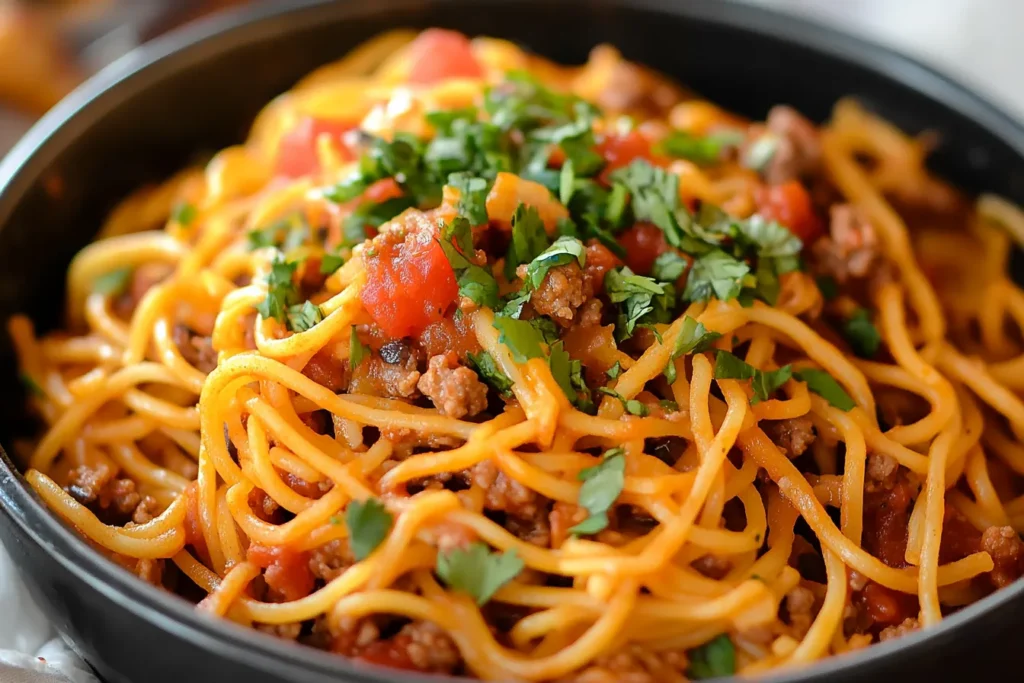 Who invented taco spaghetti