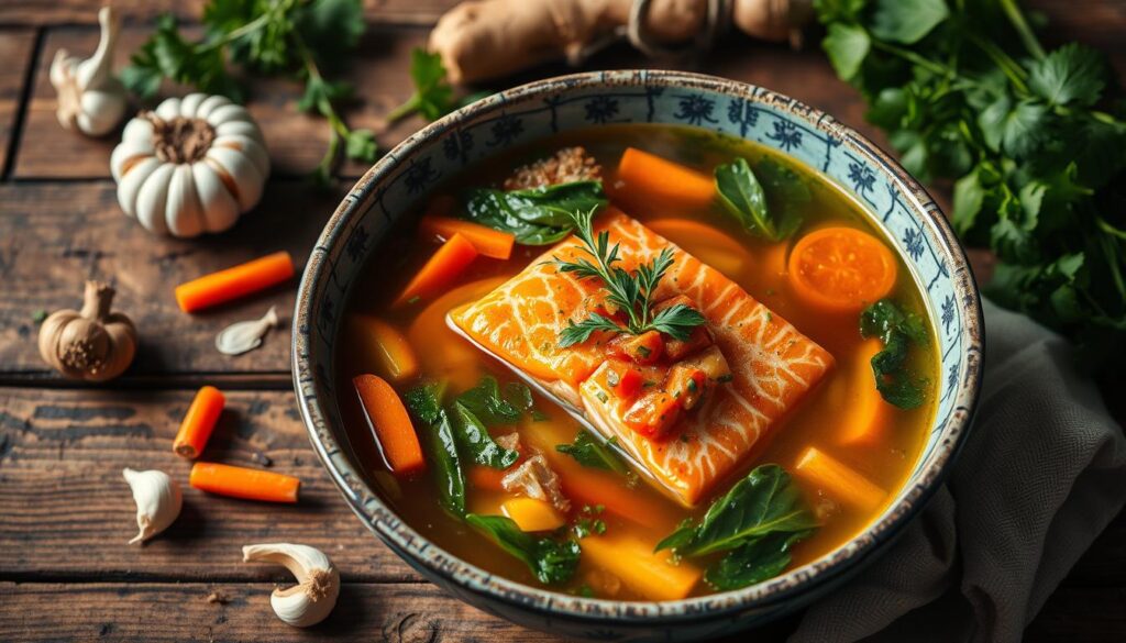 Is salmon broth healthy