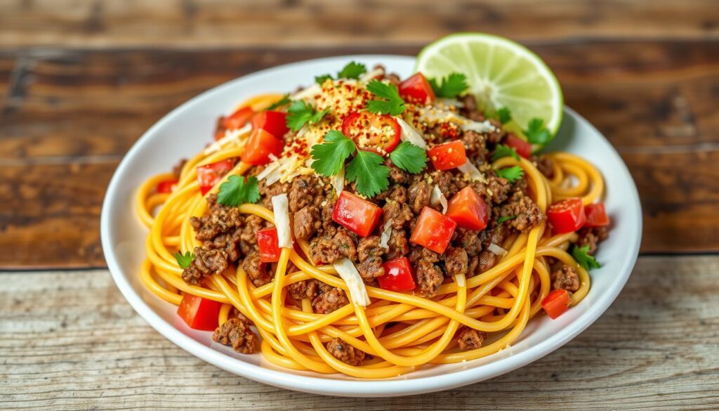 Who invented taco spaghetti