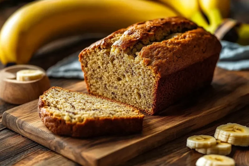 Why does banana bread collapse after baking?