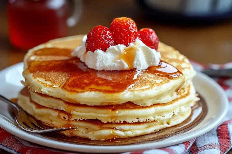 Why are diner pancakes so fluffy