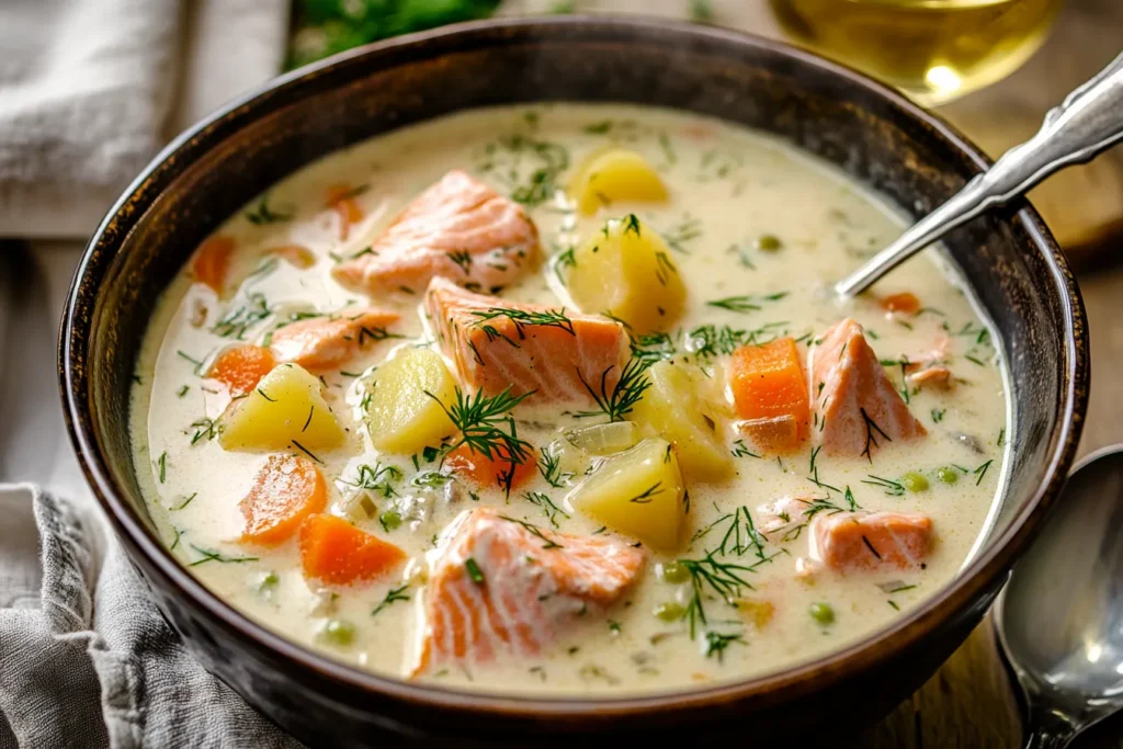 Salmon soup recipe