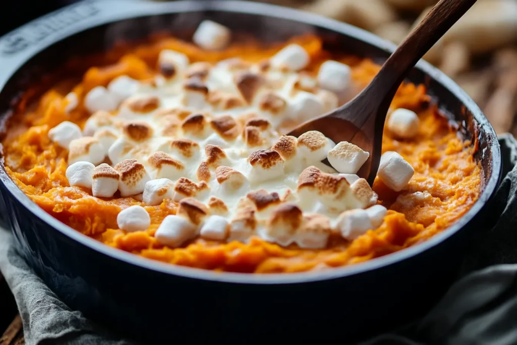 Why add eggs to sweet potato casserole