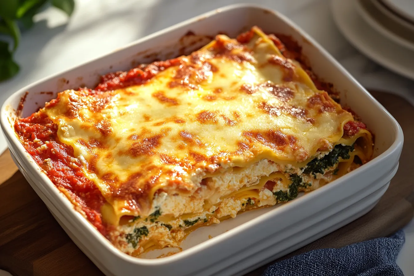 What do Italians eat with lasagne