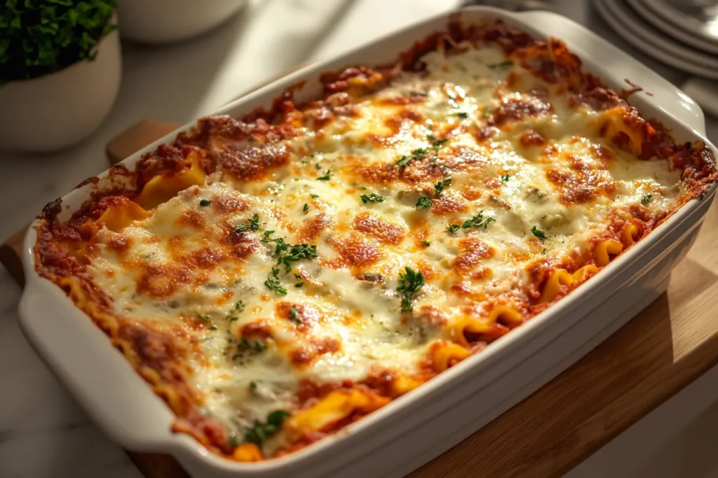 What do Italians eat with lasagne