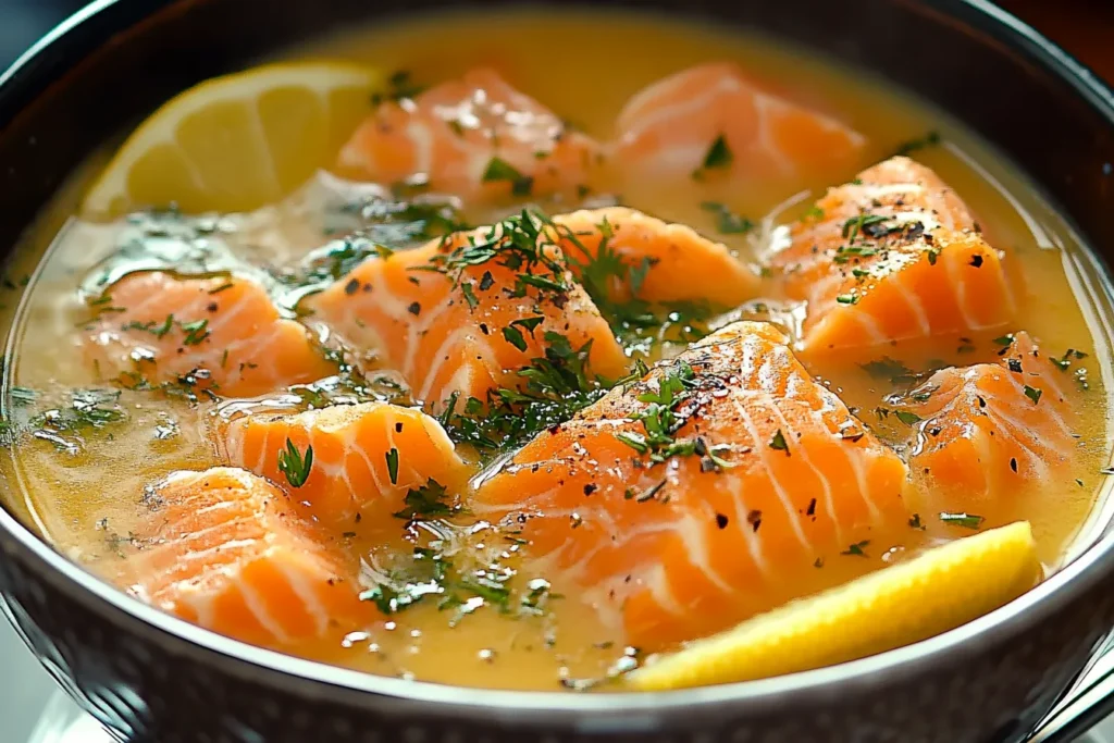 Is salmon broth healthy