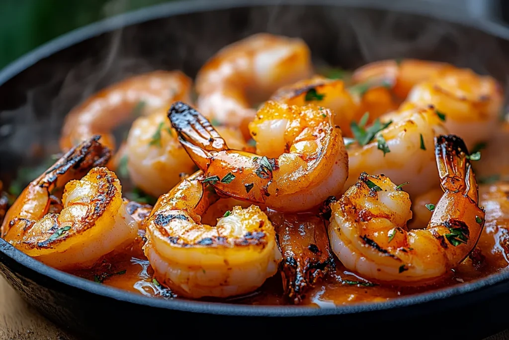 Is it better to barbecue shrimp with shell on or off