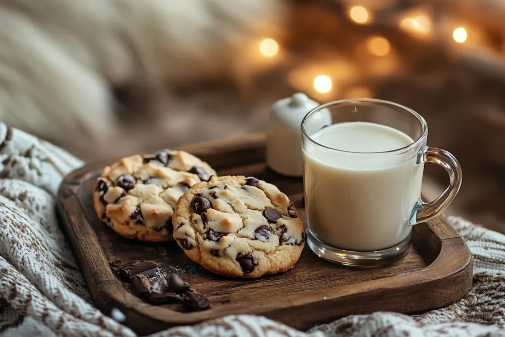 Cheesecake stuffed Chocolate Chip Cookies

