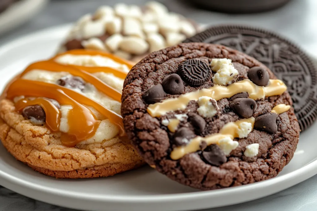 Cheesecake stuffed Chocolate Chip Cookies

