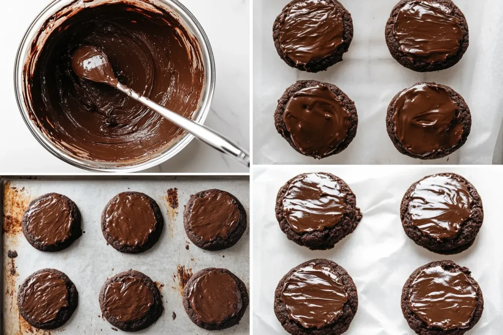 Brownie Cookie Sandwiches with Cookie Dough Buttercream