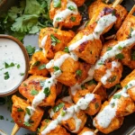 Buffalo Ranch Chicken Skewers