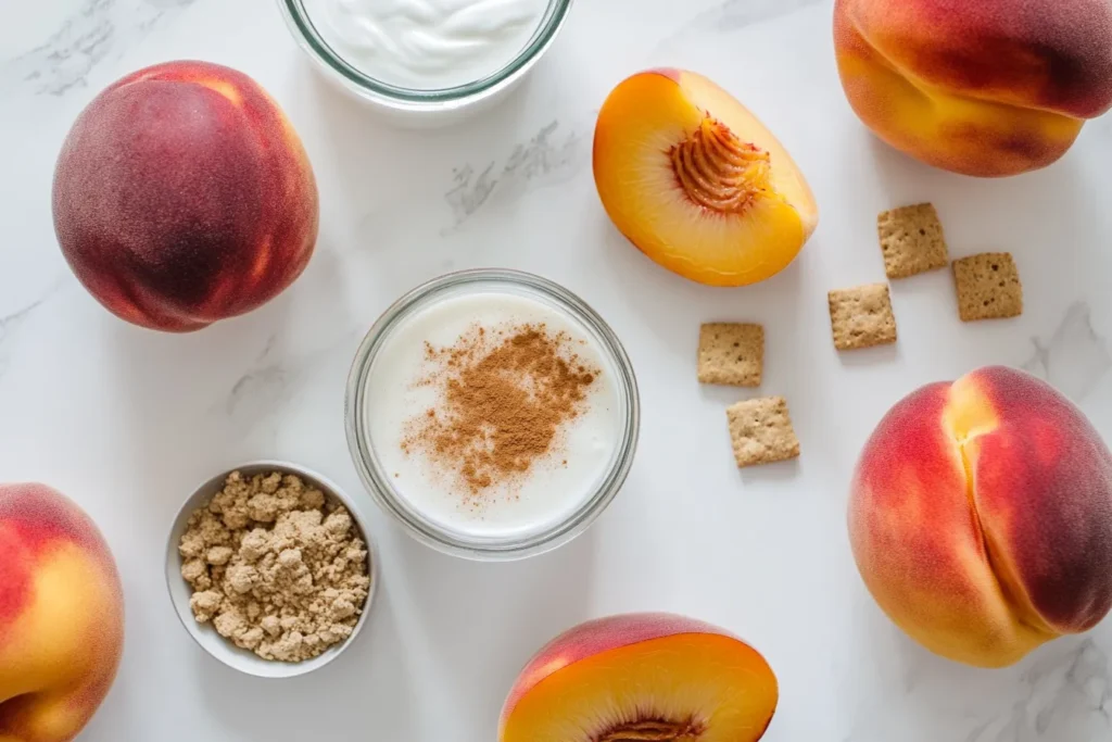 Peach Cobbler Protein Shake