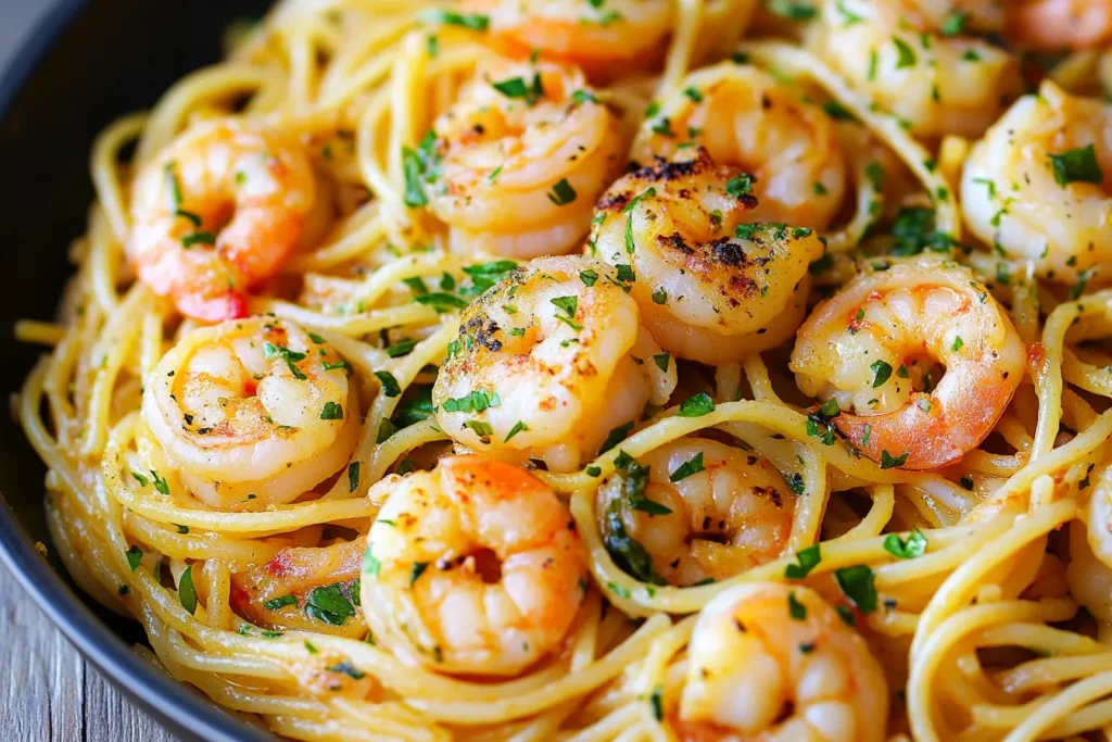 Shrimp spaghetti recipe